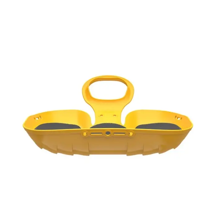 Санки-ледянки с мягкой сидушкой «Вираж», желтые, 39×37см Санки-ледянки с мягкой сидушкой «Вираж», желтые, 39×37см