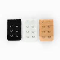 Застёжка для бюстгальтера, удлинитель, 3 ряда 2 крючка, 3.2&times;5 см, 3 шт.