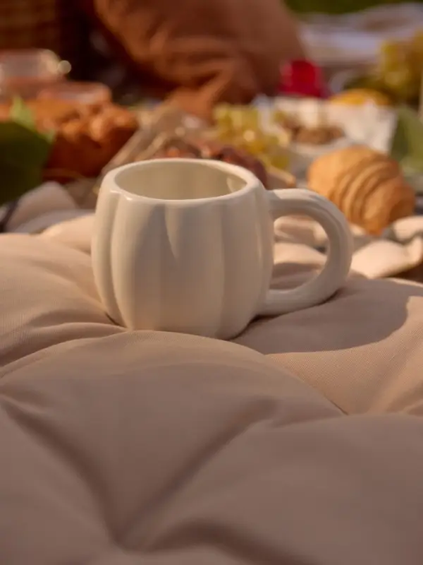 Кружка SL Home &laquo;Осенний бриз&raquo;, 420 мл, доломит, белая