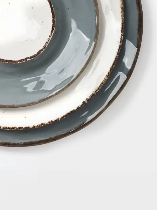 Тарелка Magistro Alpine Frost, d=23.7 см, фарфор, белая