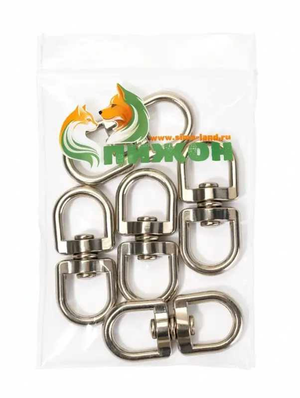 Вертлюг, 5.2&times;2.3 см, внутренний 1.4 см, металл