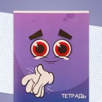 Тетрадь 48 листов в клетку Calligrata «Смайлики-2», обложка мелованный картон, блок офсет, МИКС Тетрадь 48 листов в клетку Calligrata «Смайлики-2», обложка мелованный картон, блок офсет, МИКС