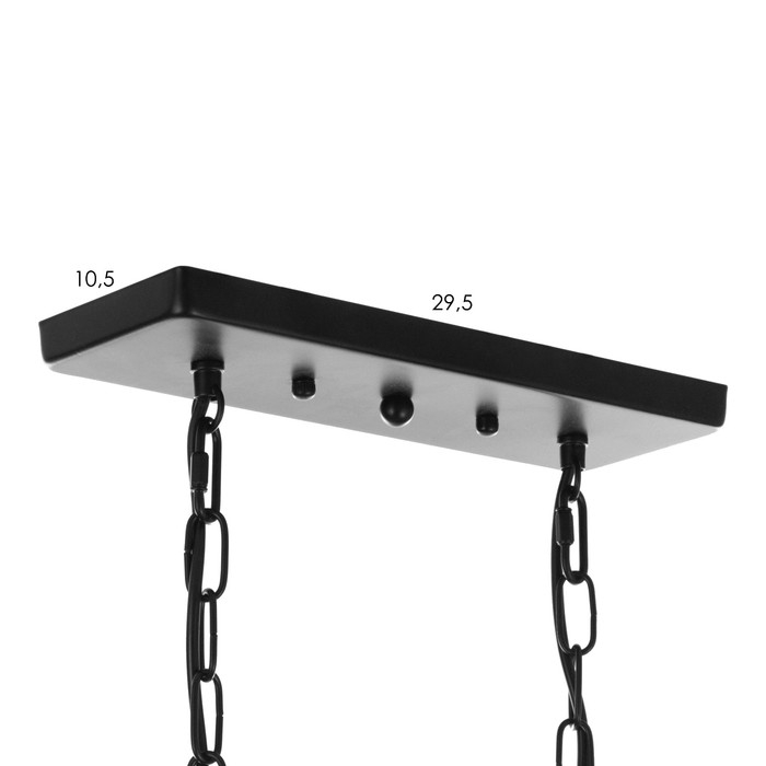 Люстра Люстра "Willow" 6хЕ27 40Вт черный 55х100 см