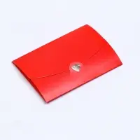 Конверт для подарочного сертификата, с тиснением, алый, 10.5×7