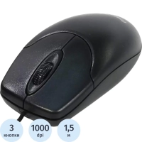 Мышь компьютерная Genius NetScroll 120 V2, 1000 DPI, кабель 1.5 м, черный