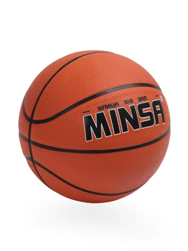 Мяч баскетбольный MINSA, клееный, 8 панелей, р. 5, PVC, бутиловая камера