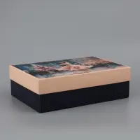 Коробка подарочная сборная с крышкой &laquo;Новогодний подарок&raquo;, 30&times;20&times;9 см