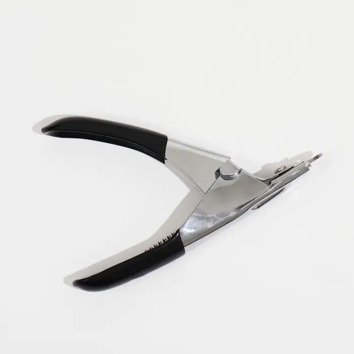 Когтерез-гильотина, 12&times;7.5&times;1.4 см, с прорезиненными ручками, эконом, цвет МИКС