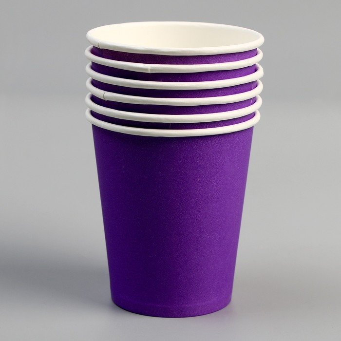 Набор посуды «С днём рождения»: салфетки 20 шт., стаканы 6 шт., тарелки 6 шт., фиолетовое Набор посуды «С днём рождения»: салфетки 20 шт., стаканы 6 шт., тарелки 6 шт., фиолетовое