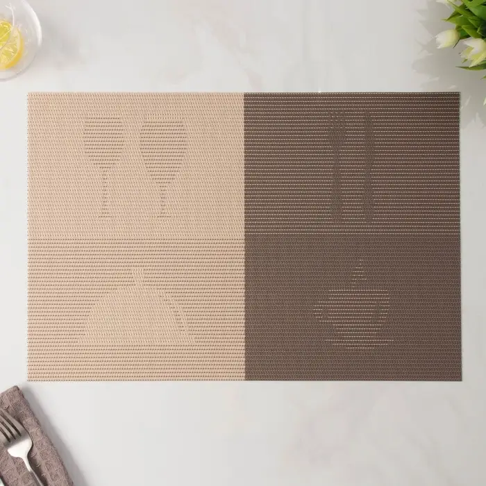Салфетка сервировочная на стол &laquo;Ресторан&raquo;, 45&times;30 см, коричневая