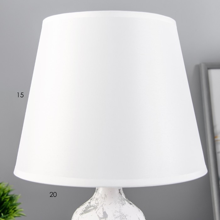 Настольная лампа Настольная лампа "Пани" Е14 40Вт серебро 20х20х32см RISALUX