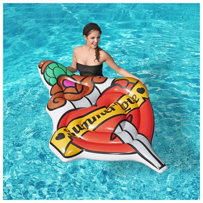 Матрас для плавания Summer Love Tattoo, 198 x 137 см, 43265 Bestway Матрас для плавания Summer Love Tattoo, 198 x 137 см, 43265 Bestway