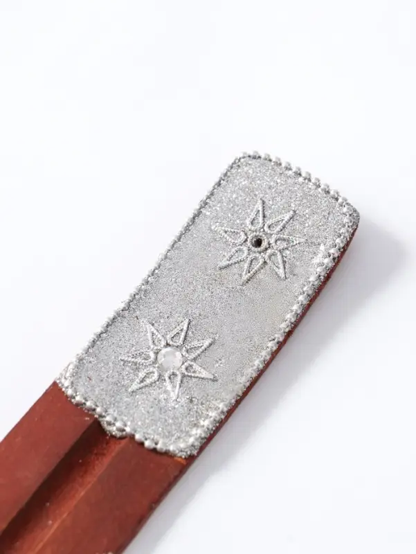 Подставка под благовония "Карма" дерево 25,5х3,5 см, серебро