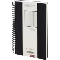 Ежедневник недатированный А5 AGENDA на спирали, черный, 128л 3-746/01