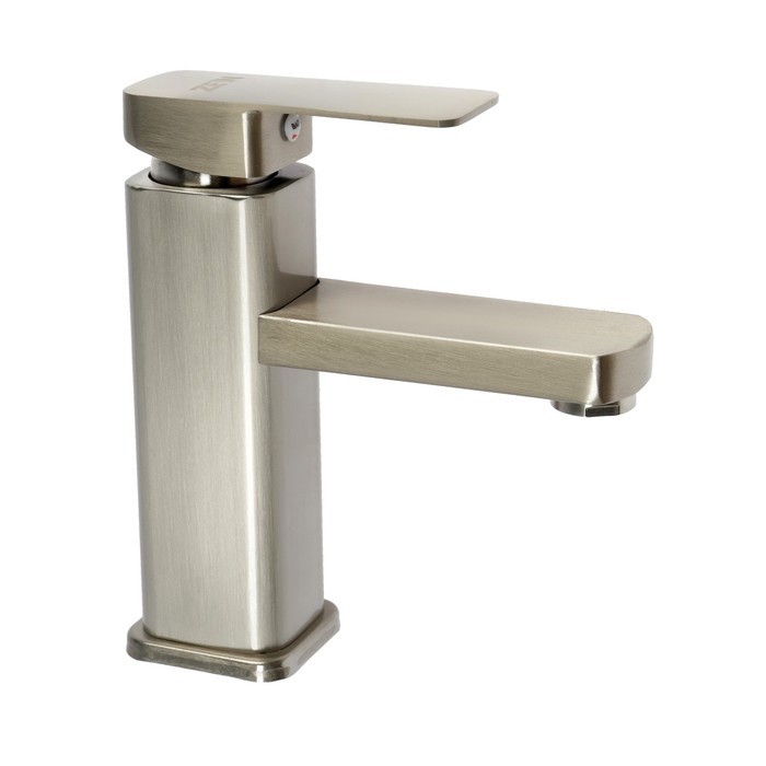 Смеситель для раковины ZEIN Z4070, картридж 35 мм, длина излива 12 см, нерж. сталь, сатин Смеситель для раковины ZEIN Z4070, картридж 35 мм, длина излива 12 см, нерж. сталь, сатин