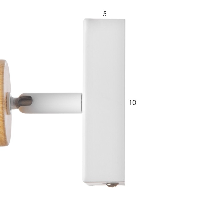 Спот Спот "Идиго" 1x25Вт GU10 Белый, дерево 10х17х16см