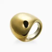 Кольцо пластик «Объемный круг», размер 17, цвет золото Кольцо пластик «Объемный круг», размер 17, цвет золото