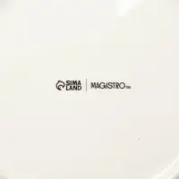Тарелка десертная Magistro &laquo;Церера&raquo;, d=18 см, фарфор, оранжевая