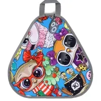 Ледянка мягкая треугольная Sova, голубой, рисунок МИКС Ледянка мягкая треугольная Sova, голубой, рисунок МИКС