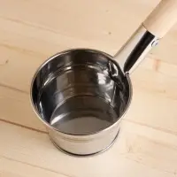 Ковш - черпак для бани и сауны &laquo;Парной&raquo;, 500 мл, нержавеющая сталь, деревянная ручка, &laquo;Добропаровъ&raquo;