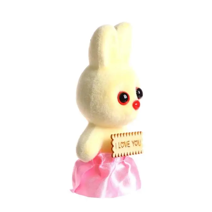 Ёлочная игрушка - подвеска из пенопласта «Зайка», с табличкой