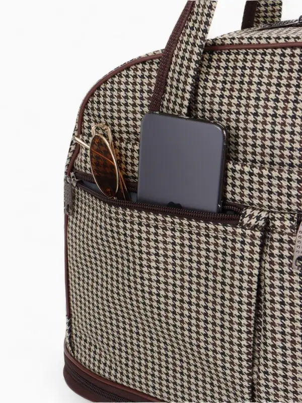 Сумка дор 2461, 40*20,5*29/37, отд на молнии, с увел, 3 н/карман, дл ремень, беж/кор Сумка дор 2461, 40*20,5*29/37, отд на молнии, с увел, 3 н/карман, дл ремень, беж/кор