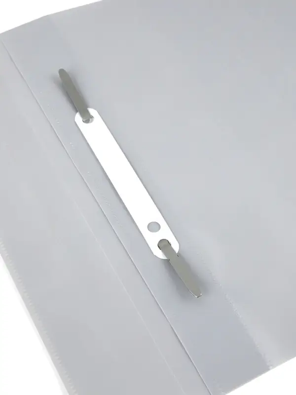 Папка-скоросшиватель Calligrata, А5, 180 мкм, серая с прозрачным верхом