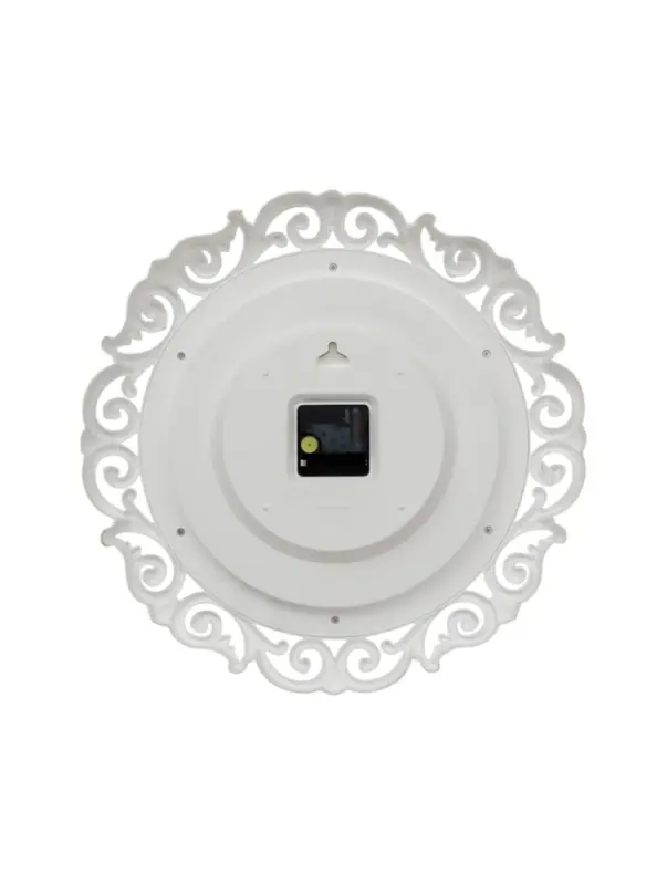 Часы настенные интерьерные &laquo;Хостон&raquo;, бесшумные, плавный ход, d=40.5 см, циферблат d=26 см, белые, от батарейки 1&times;АА