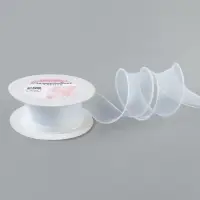 Лента капроновая &laquo;Волна&raquo;, с блеском, 40 мм, 10&plusmn;1 м, белая №29