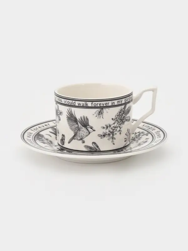 Чайная пара "Птичка" Кружка 250 мл