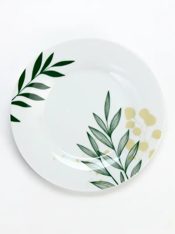 Чайная пара керамическая &laquo;Листья&raquo;, 200 мл