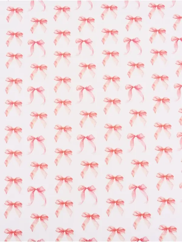 Бумага упаковочная глянцевая &laquo;Бантики&raquo;, 50 &times; 70 см
