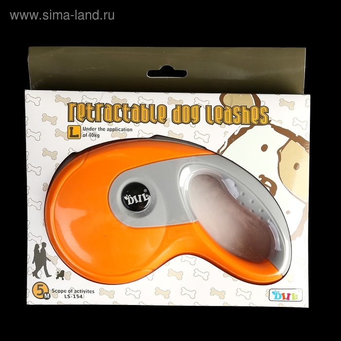 Рулетка DIIL, 5 м, до 40 кг, лента, прорезиненная ручка, оранжевая с серым Рулетка DIIL, 5 м, до 40 кг, лента, прорезиненная ручка, оранжевая с серым