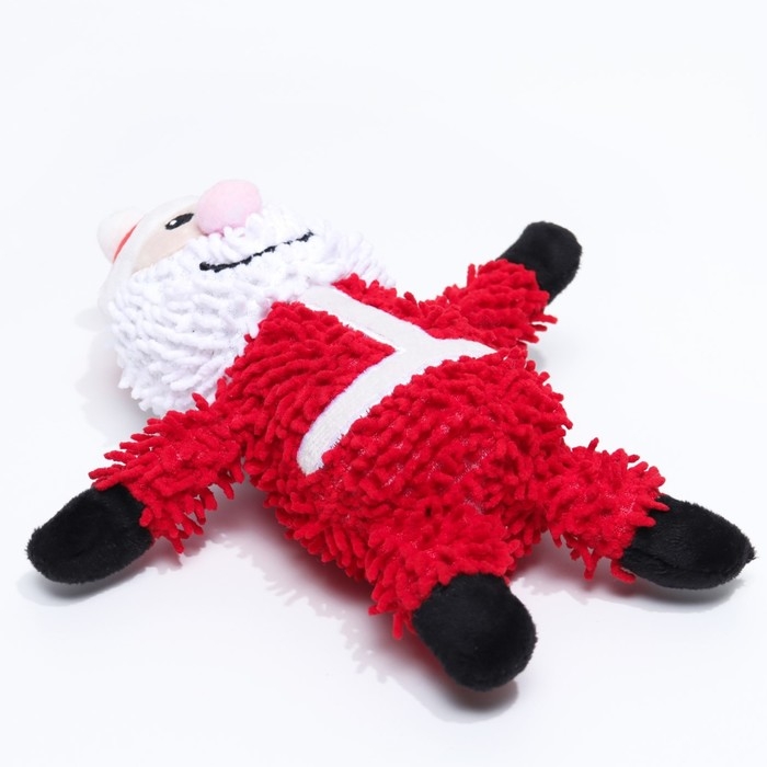 Игрушка мягкая для собак  Игрушка мягкая для собак "Дед мороз" с пищалкой, 26 х 15 см