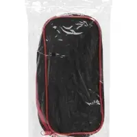 Пенал школьный Calligrata Black &laquo;Чёрно-красный&raquo;, мягкий, 2 отделения, 100&times;220&times;70 мм, объёмный, с ручкой