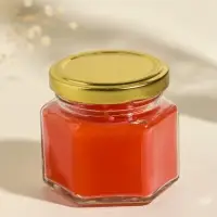 Свеча ароматическая в банке 70 гр воска, корица+аплеьсин