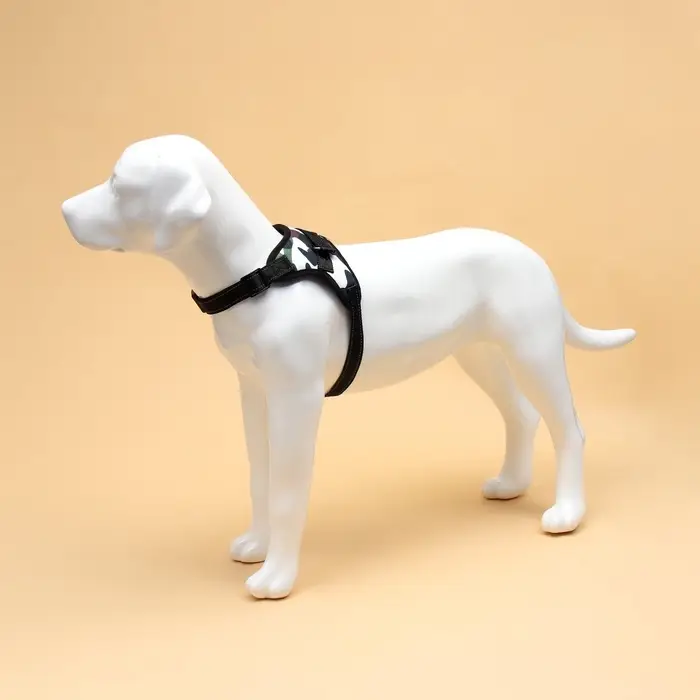 Шлейка К7, размер XL, ОГ 74-92 см, вес 28-47.5 кг, мягкая, светоотражающая, хаки