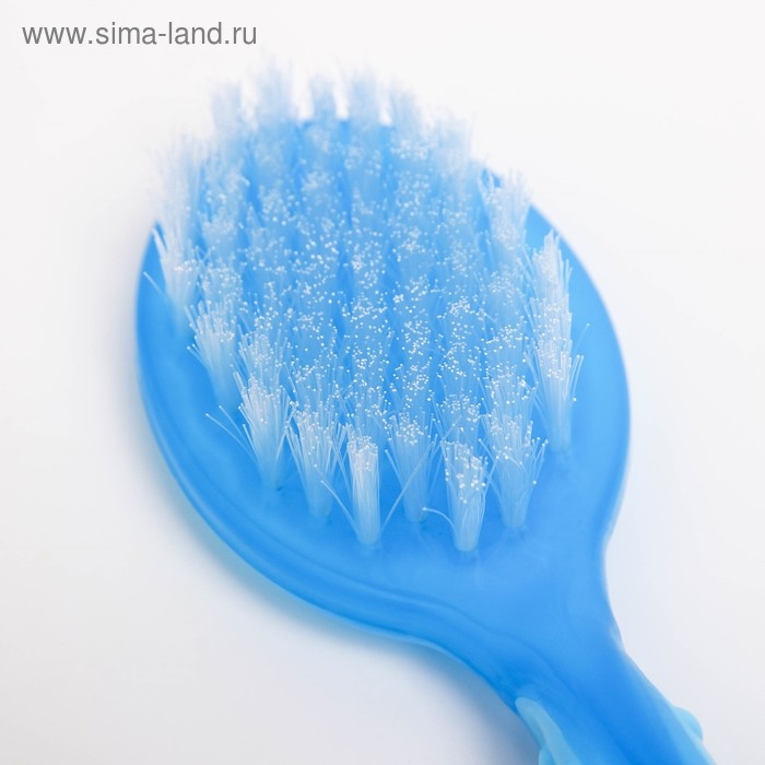 Набор по уходу за волосами, расческа+щетка, цвет голубой Набор по уходу за волосами, расческа+щетка, цвет голубой