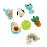 Набор фигурных ластиков, 7 штук, МИКС