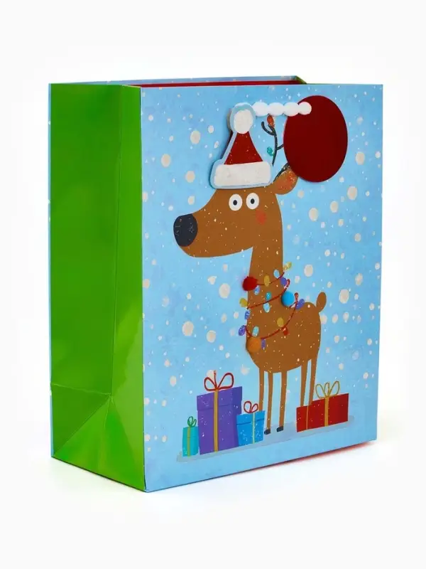 Набор подарочных  пакетов &laquo;Новый год&raquo;, 3 шт,  25,4 &times; 30,5 &times; 12,7 см
