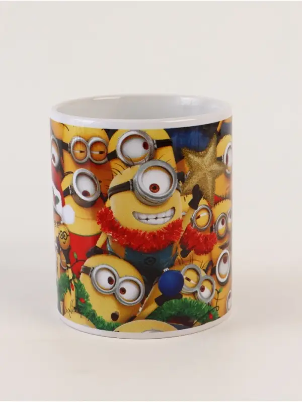 Кружка новогодняя сублимация 320 мл, Миньоны Кружка новогодняя сублимация 320 мл, Миньоны