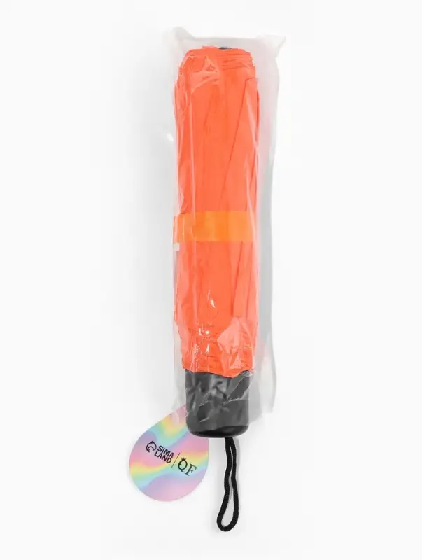 Зонт механический &laquo;Однотонный&raquo;, 3 сложения, 8 спиц, R=48/55 см, d=96 см, оранжевый