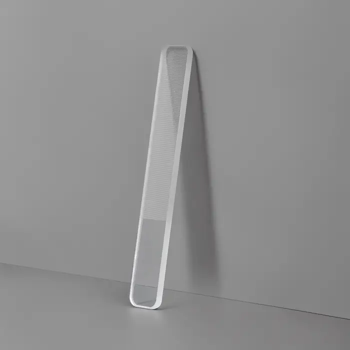 Пилка стеклянная для ногтей, лазерная, 9 см, в пластиковом футляре