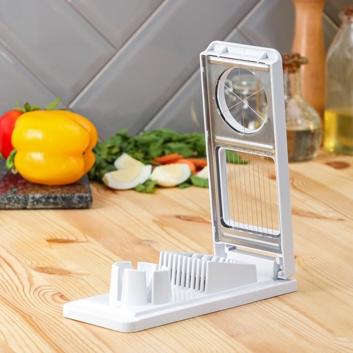 Яйцерезка Magistro Vegan pro, 2 режима, 21×8,5×5 см, цвет белый Яйцерезка Magistro Vegan pro, 2 режима, 21×8,5×5 см, цвет белый