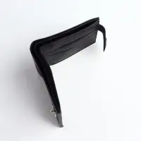 Портмоне мужское на магните, отдел для карт, купюр, чёрный