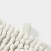 Коврик для дома LaDо́m, букли, плотность 1900 г, 50&times;80 см, белый