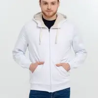 Толстовка на молнии Kulonga Sherpa, белая, размер XS