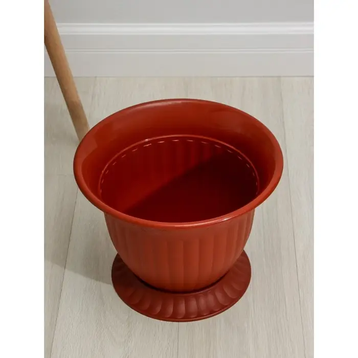 Горшок для цветов &laquo;Венеция&raquo;, 10 л, пластиковый, коричневый