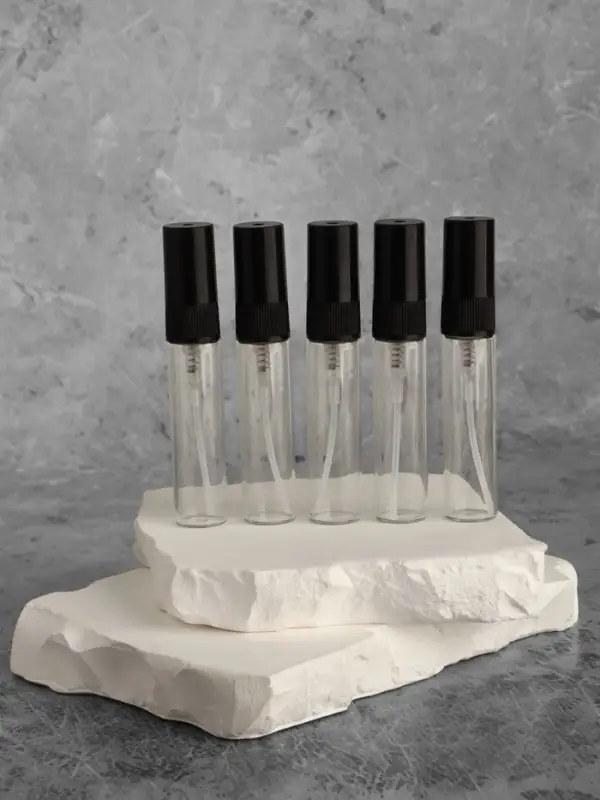 Флакон для парфюма, с распылителем, 5 мл, фасовка – 5 шт., чёрный Флакон для парфюма, с распылителем, 5 мл, фасовка – 5 шт., чёрный