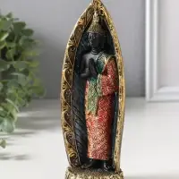 Сувенир полистоун "Будда в ярком наряде, в арке" 5,3х7,3х19 см